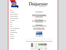 Tablet Screenshot of duquesnemo.org
